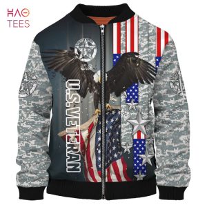 NEW U.S Veteran With Eagle 3D Bomber NEW U.S Veteran With Eagle 3D Bomber
