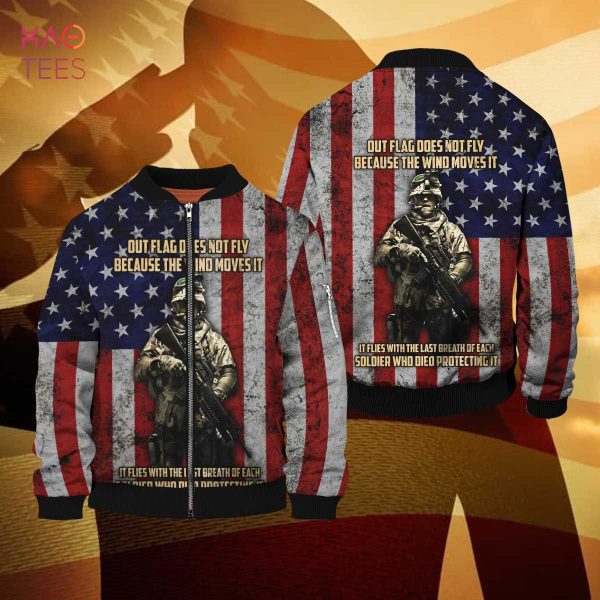 NEW Veteran Flag USA 3D Bomber