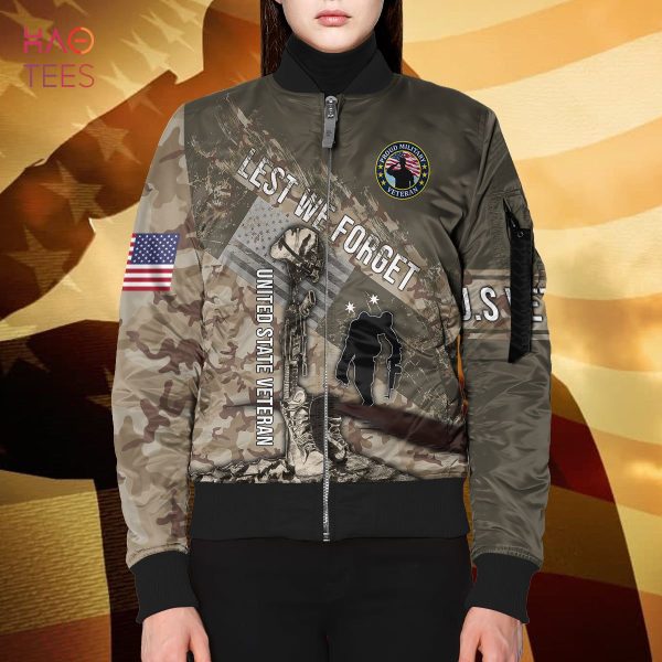 NEW Veteran Lest We Forget 3D Bomber