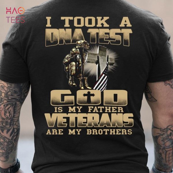Men’s God Is My Father Veterans Are My Brothers T-Shirt