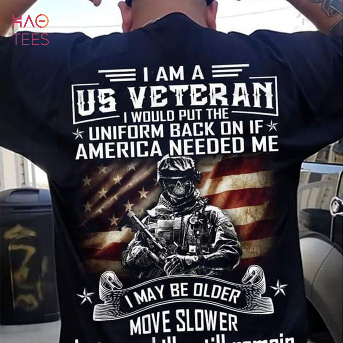 Men's I Am A Us Veteran I Would Put The Uniform Back On If America Needed Me Classic T-shirt