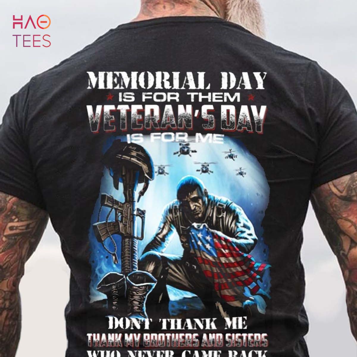 Men's Memorial Day Is For Them Veteran's Day T-Shirt