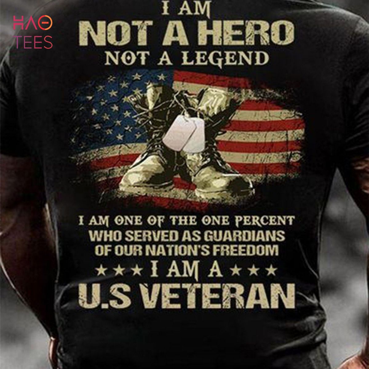 BEST Men's Us Veteran I Am Not A Hero Not A Legend Classic Shirt