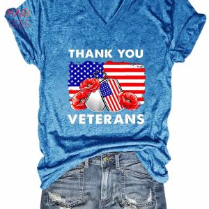 BEST Women’s Thank You Veterans Combat Boots Poppy Flower Veteran Day Shirt
