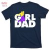 HOT Girl Dad Distressed Color Block T-Shirts