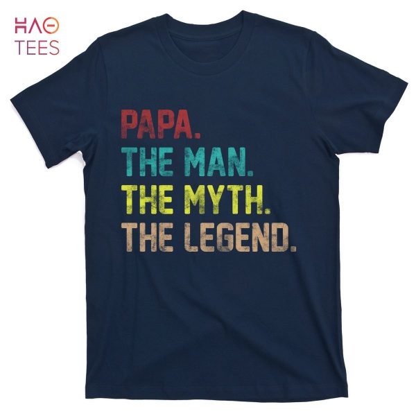 HOT Papa The Man The Myth The Legend Vintage T-Shirts
