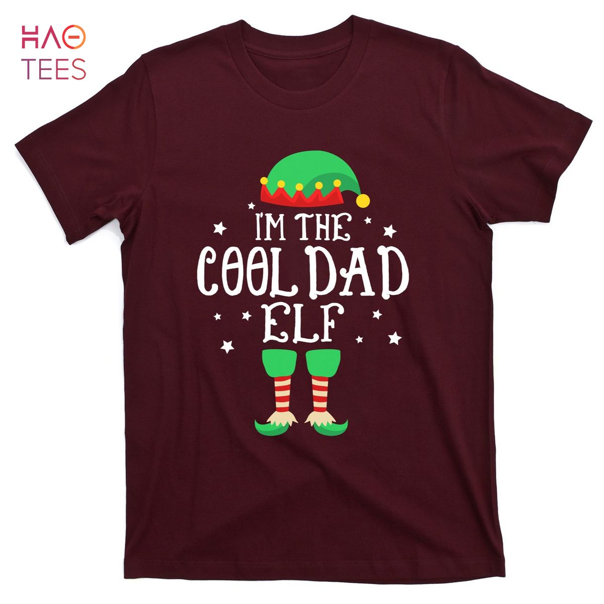 HOT I'm The Cool Dad ELF Funny Xmas Elf Fathers Day T-Shirts