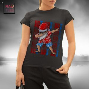Dabbing Hawaii Santa Christmas In July Matching Family Shirt