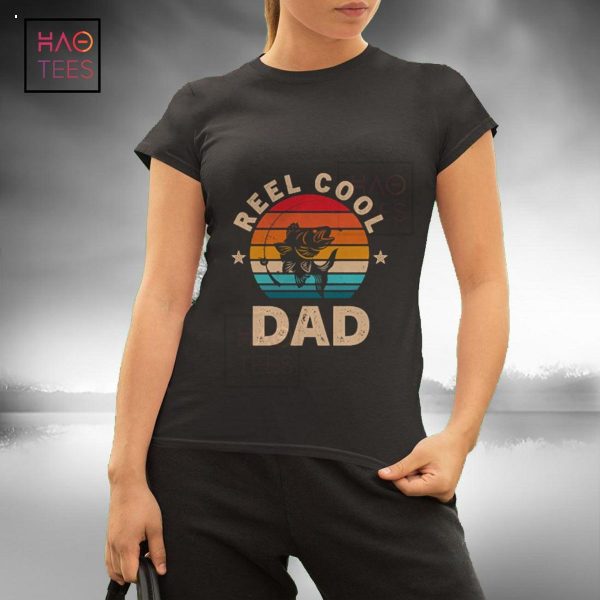 Gift For Fathers Day Tee – Reel Cool Dad Fishing Long Sleeve Shirt