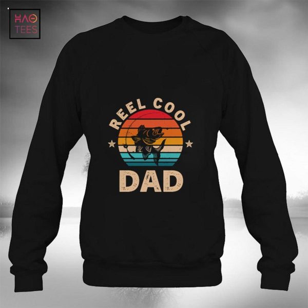 Gift For Fathers Day Tee – Reel Cool Dad Fishing Long Sleeve Shirt