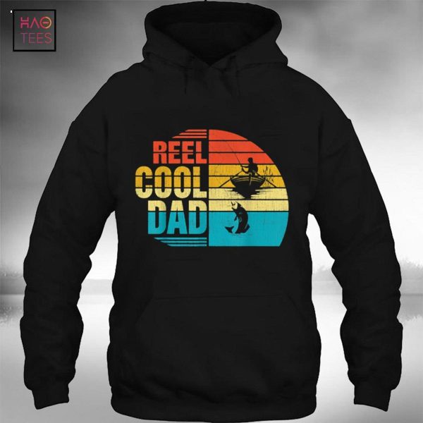 Mens Reel Cool Dad Shirt Father’s Day Gift for Fishing Daddy Papa Shirt