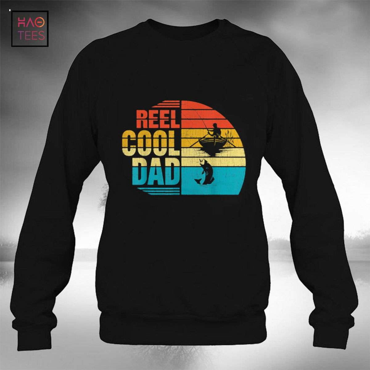 Mens Reel Cool Dad Shirt Father's Day Gift for Fishing Daddy Papa Shirt