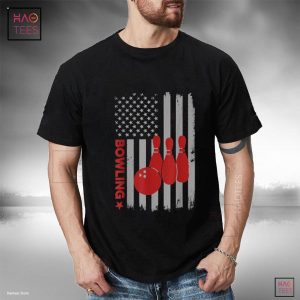 Bowling USA American Flag Bowling Lover Bowler Men Women Shirt