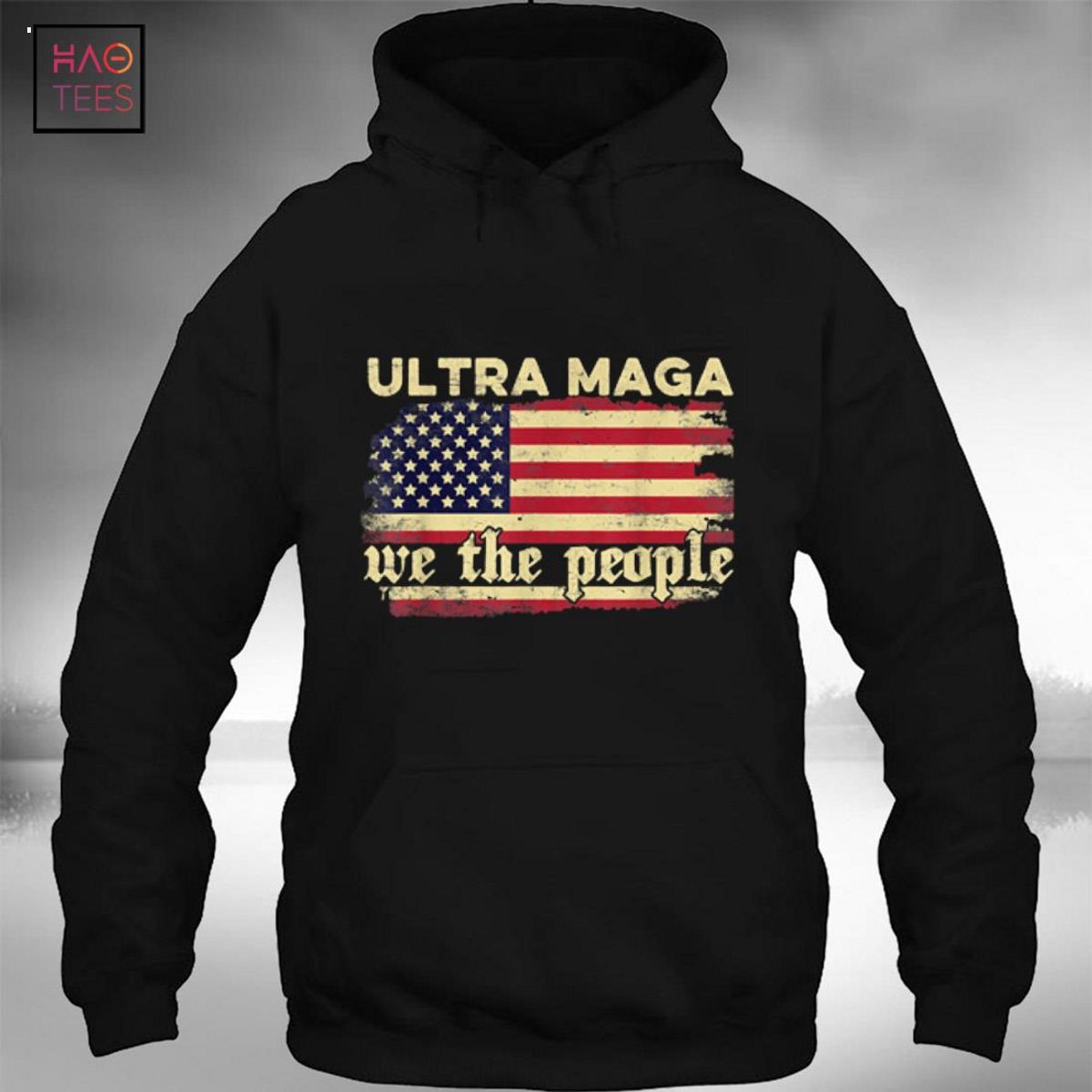Funny Ultra Maga Vintage American Flag Ultra-Maga Retro Shirt