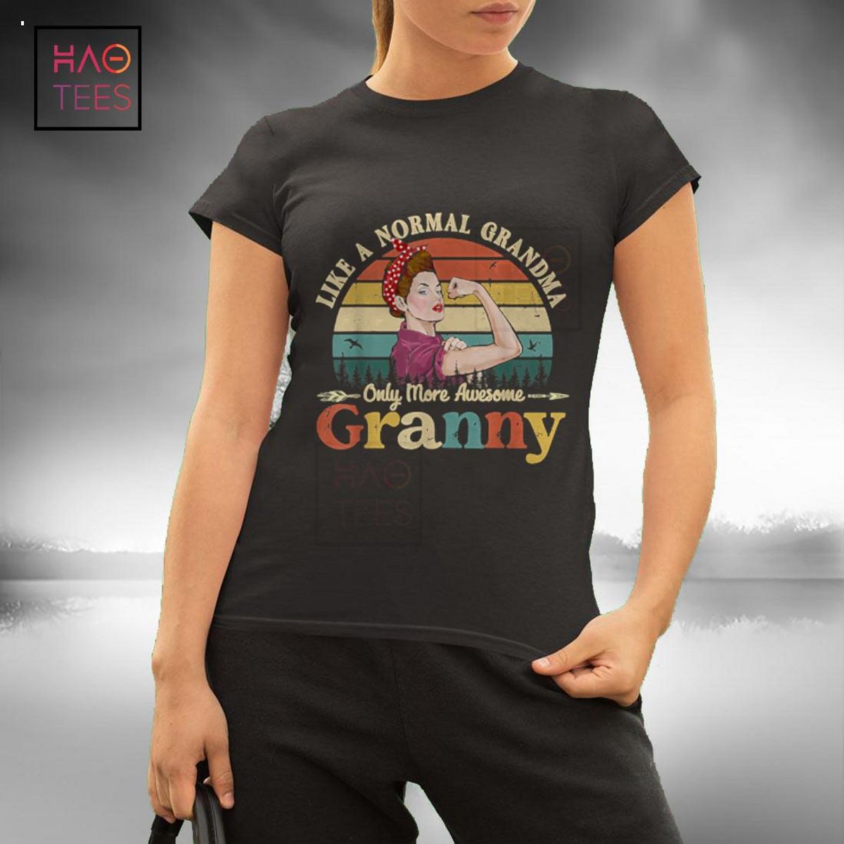 Granny Like A Normal Grandma Only More Awesome Women Grandma Shirt