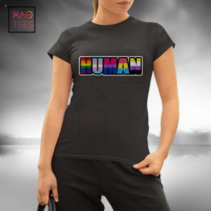 HUMAN LGBT Flag Gay Pride Month Transgender Shirt