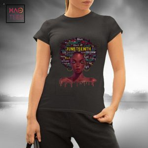 Juneteenth shirts For Women Afro Beautiful Black Pride 2022 Shirt