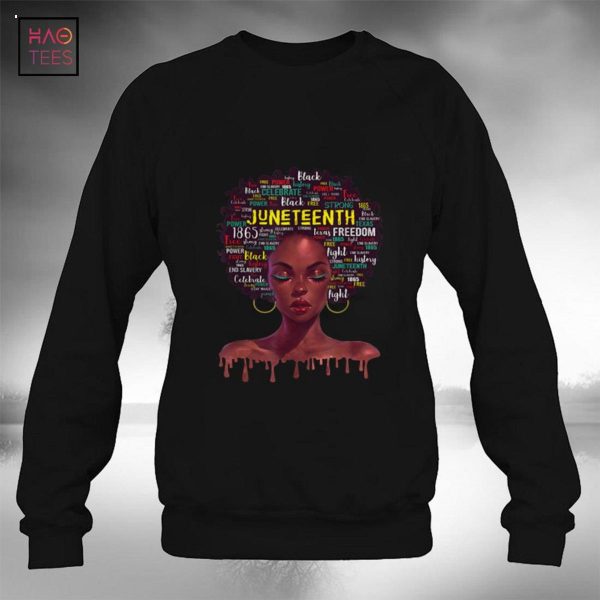 Juneteenth shirts For Women Afro Beautiful Black Pride 2022 Shirt