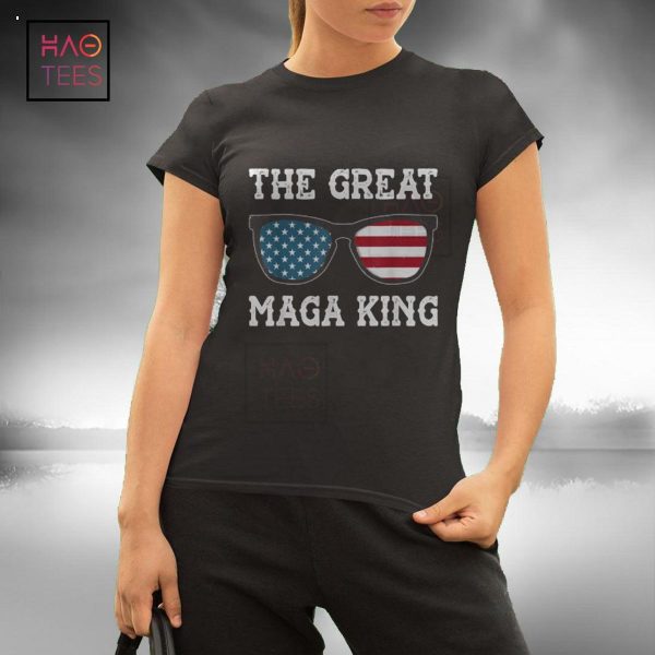 MAGA KING shirt great MAGA KING Vintage Sunglasses US Flag Shirt
