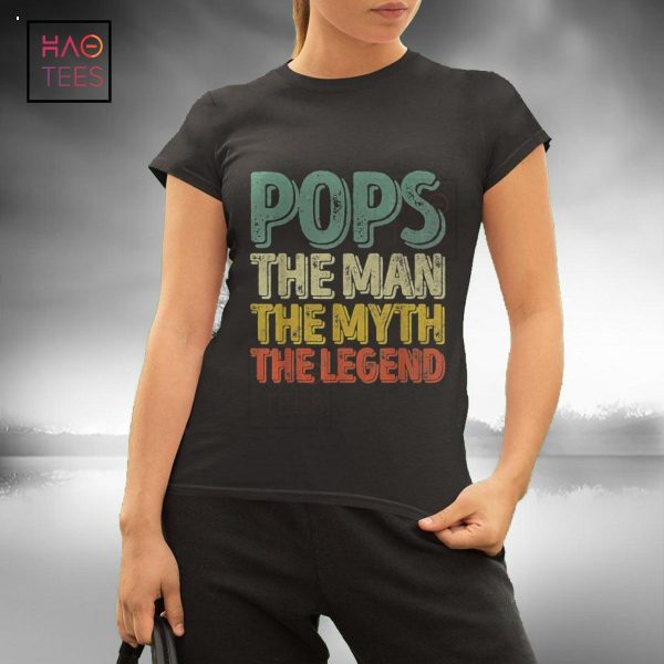 Pops The Man The Myth The Legend Shirt Funny Christmas Gifts Shirt