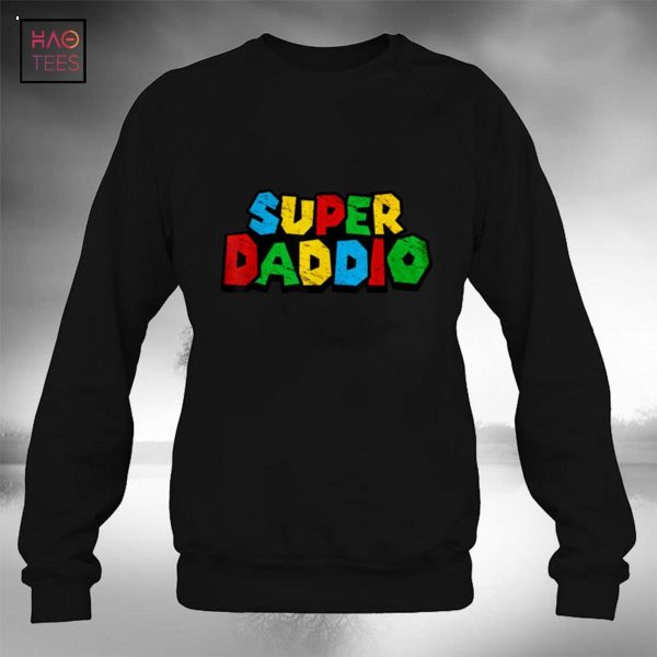 Super-Daddio Funny Dad Daddy Father Nerdy Video Gaming Lover Shirt