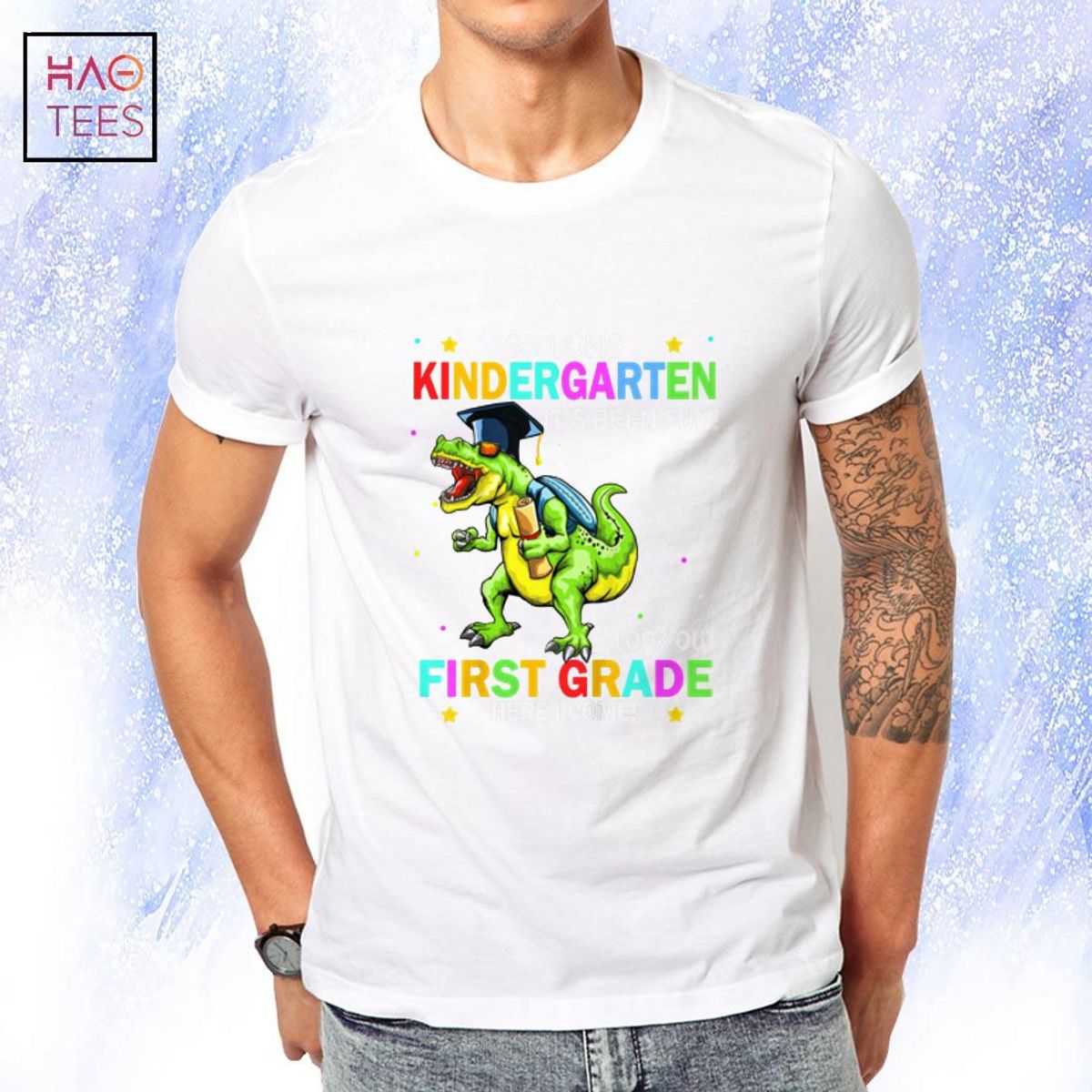 Kids So Long Kindergarten Graduation class 2022 dinosaur kids Shirt