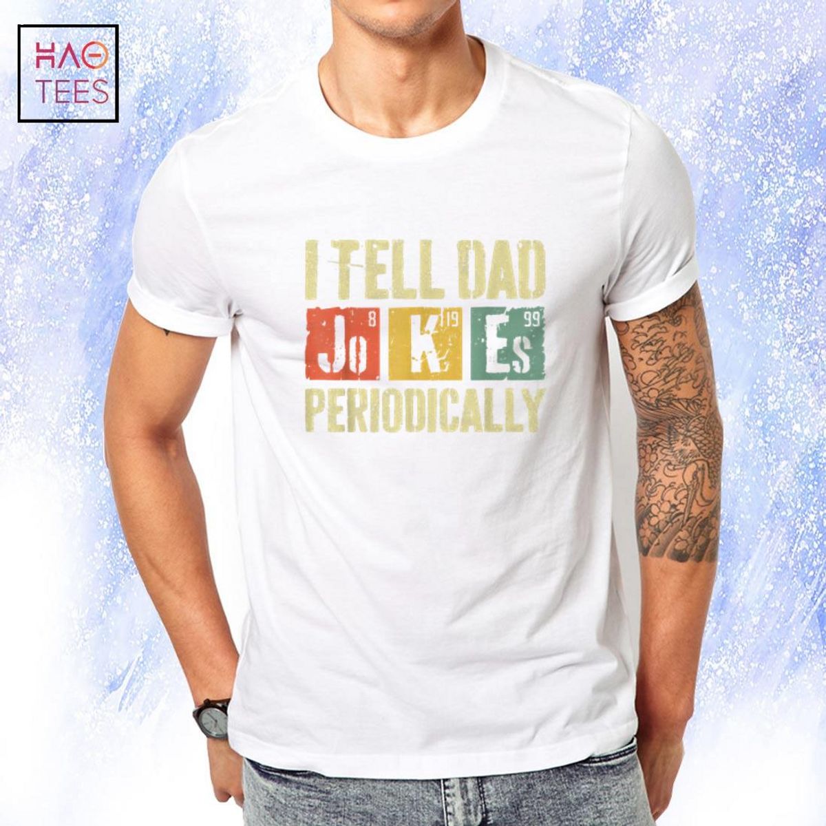 Mens I Tell Dad Jokes Periodically T-Shirt Father's Day Shirt