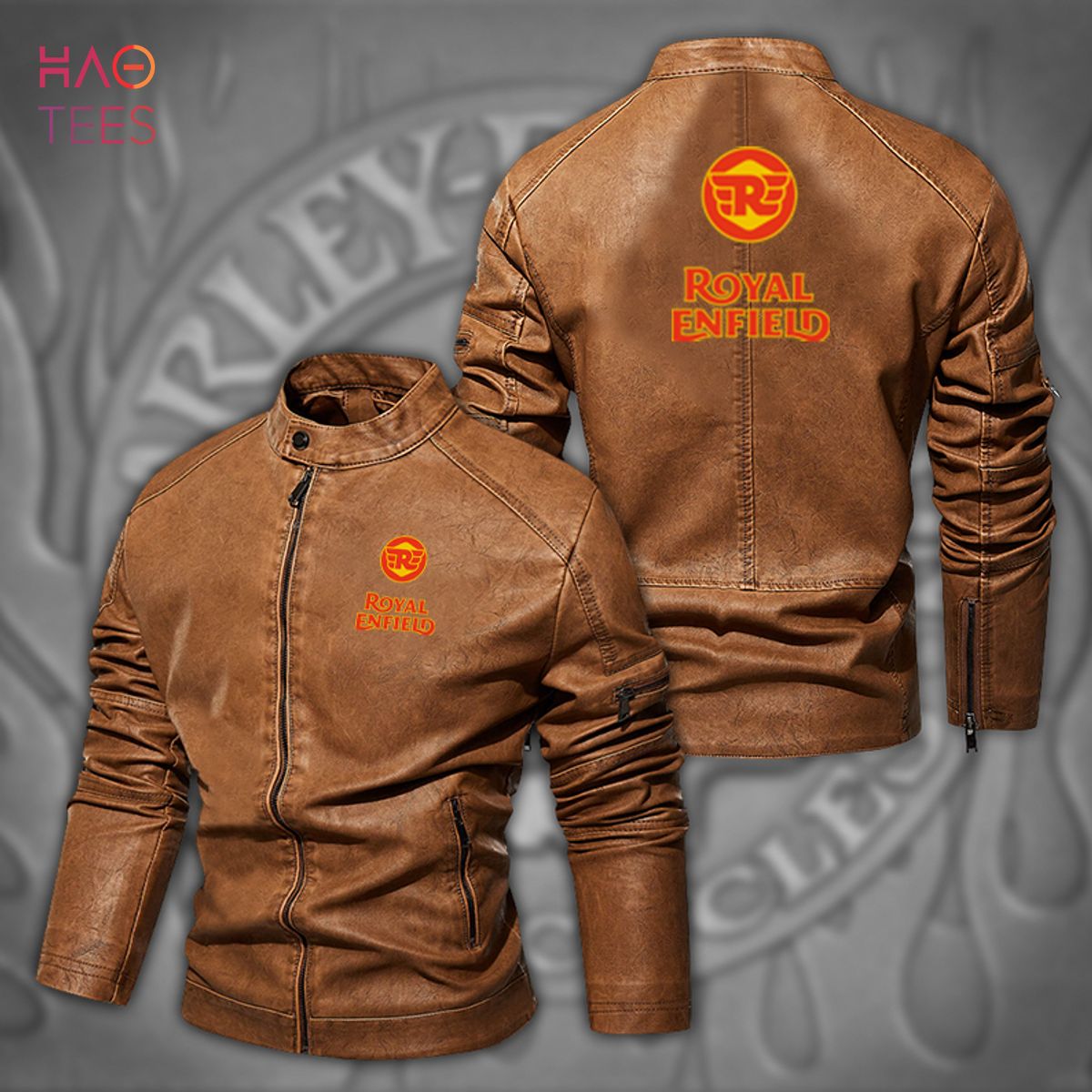 Justanned Ashed Leather Jacket