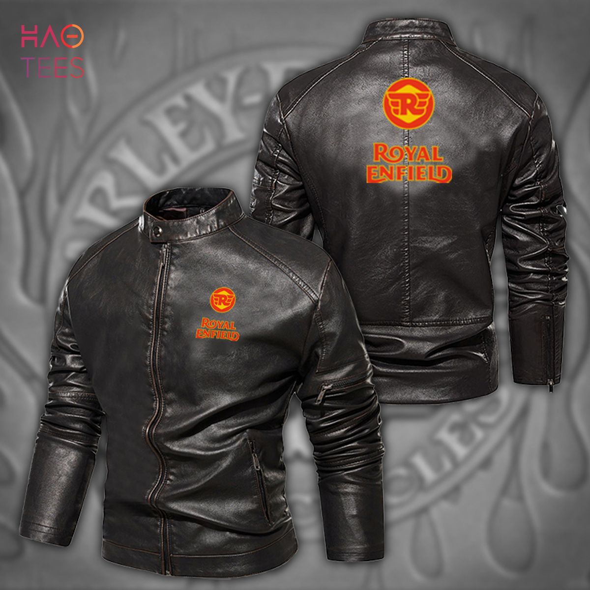 Royal Enfield India Men's Limited Edition New Leather Jacket
