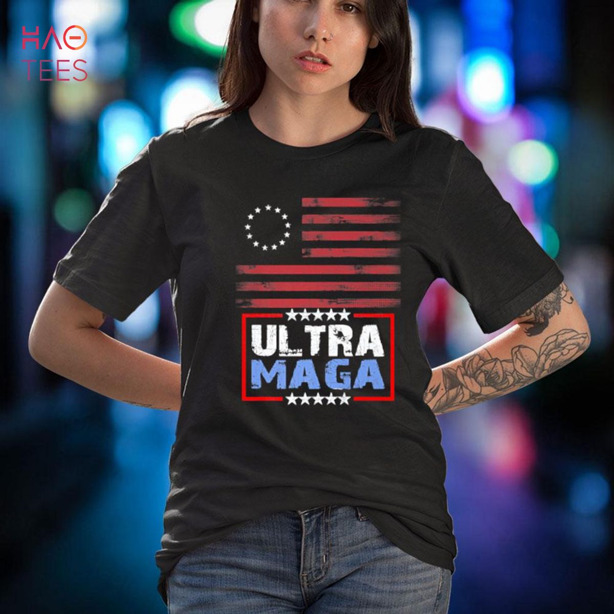 4th of July Great MAGA King Trump UltrA MAGA US Independence Shirt – Q541