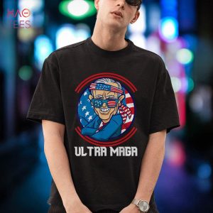 Funny Ultra Maga Vintage American Flag Ultra Retro Shirt