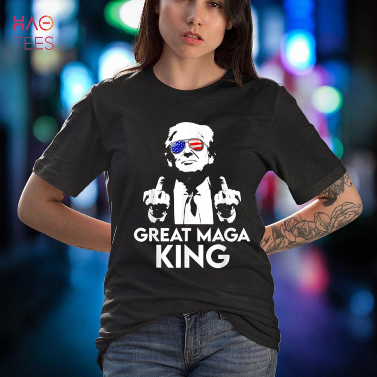 The Great Maga King Funny Trump Ultra Maga King Shirt - R511 The Great Maga King Funny Trump Ultra Maga King Shirt - R511