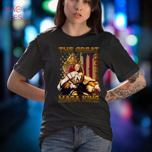 The Great MAGA King Trump Patriotic USA Flag 2024 Ultra MAGA Premium Shirt