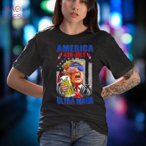 Trump 2024 Ultra Maga American Patriotic US Flag 4th Of July Shirt