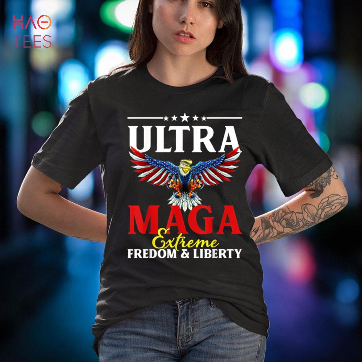 Ultra Maga Extreme Freedom And Liberty, Trump Eagle American Shirt Ultra Maga Extreme Freedom And Liberty, Trump Eagle American Shirt