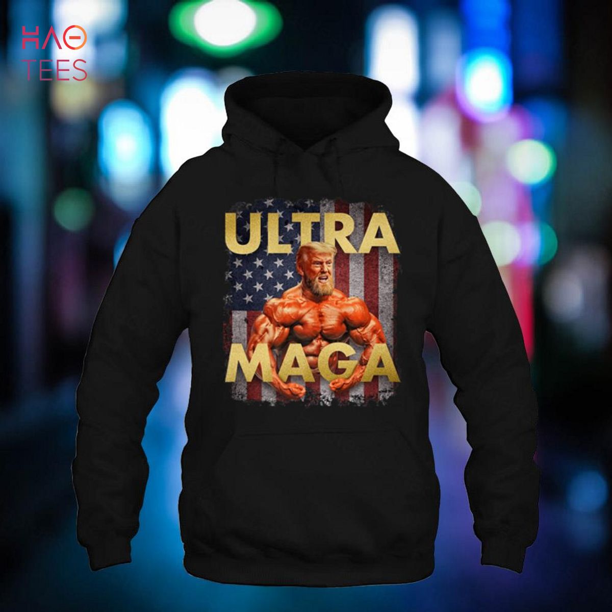 Ultra Maga Funny Trump Muscle Bodybuilder American Flag Premium Shirt Ultra Maga Funny Trump Muscle Bodybuilder American Flag Premium Shirt