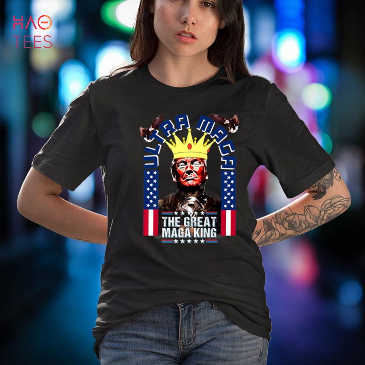 Ultra MAGA King Trump Biden 2024 UltrA MAGA Crowd UltrA MAGA Premium Shirt Ultra MAGA King Trump Biden 2024 UltrA MAGA Crowd UltrA MAGA Premium Shirt