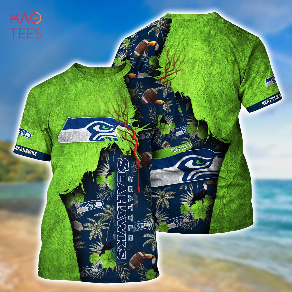 SEATTLE SEAHAWKS NFL Flag Football 2-Color Jersey