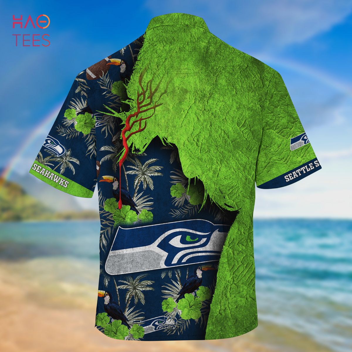NEW Seattle Seahawks NFL God Hawaiian Shirt NEW Seattle Seahawks NFL God Hawaiian Shirt