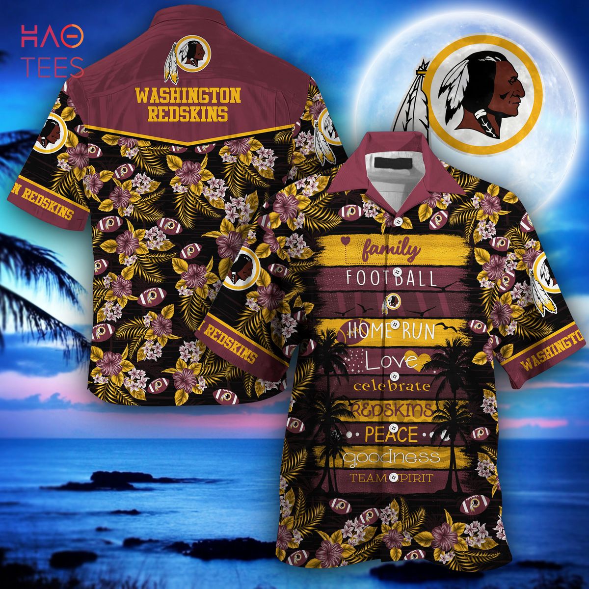 Washington Redskins NFL Hawaiian Shirts - Bring Your Ideas