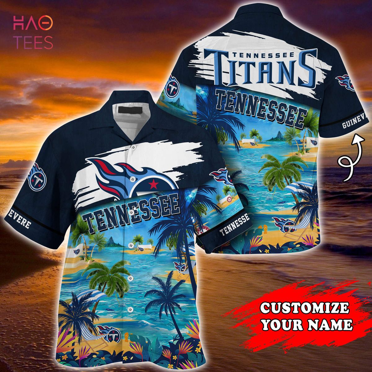Tennessee Titans NFL Customized Summer Hawaiian Shirt