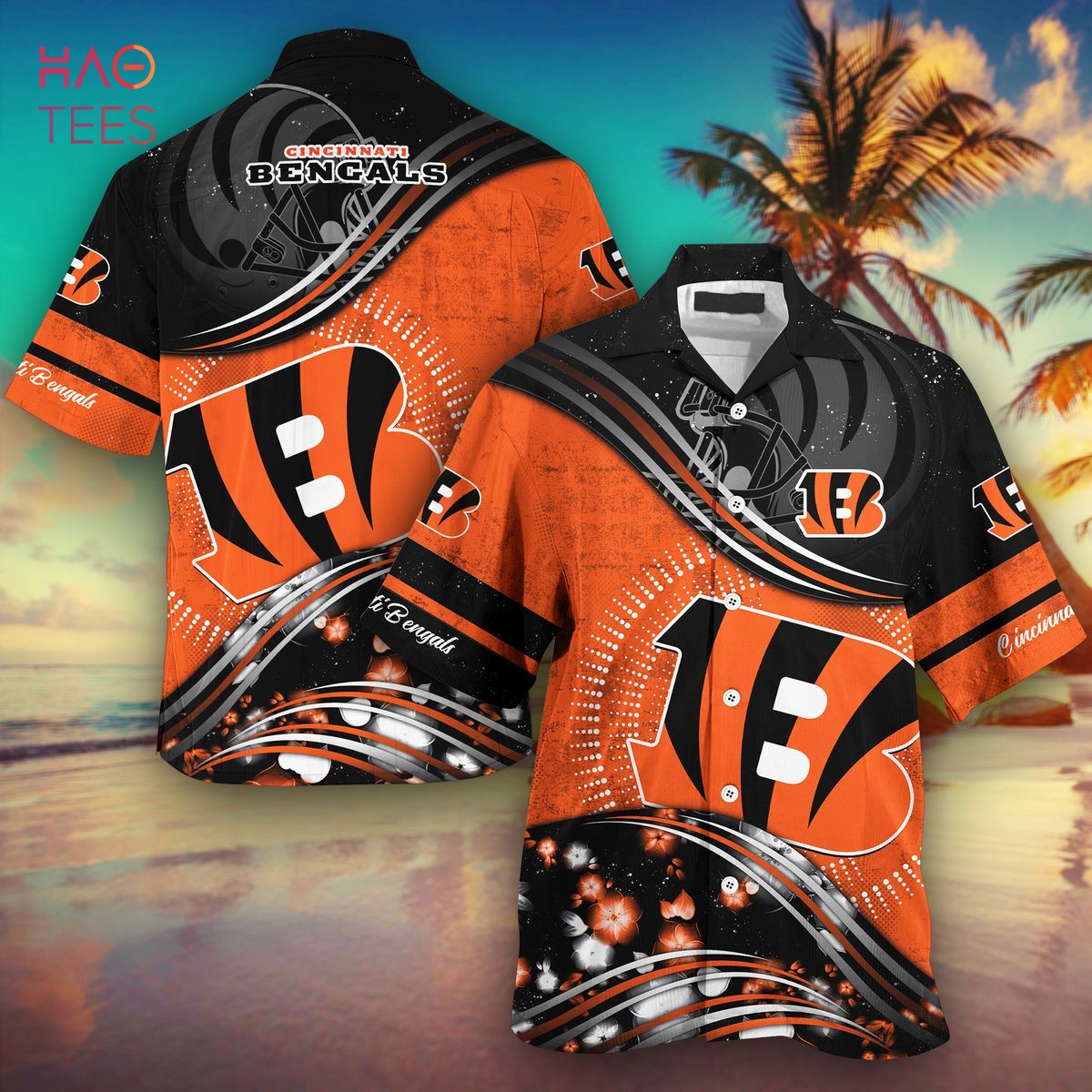 Cincinnati Bengals NFL Vintage US Flag Hawaiian Shirt And Shorts