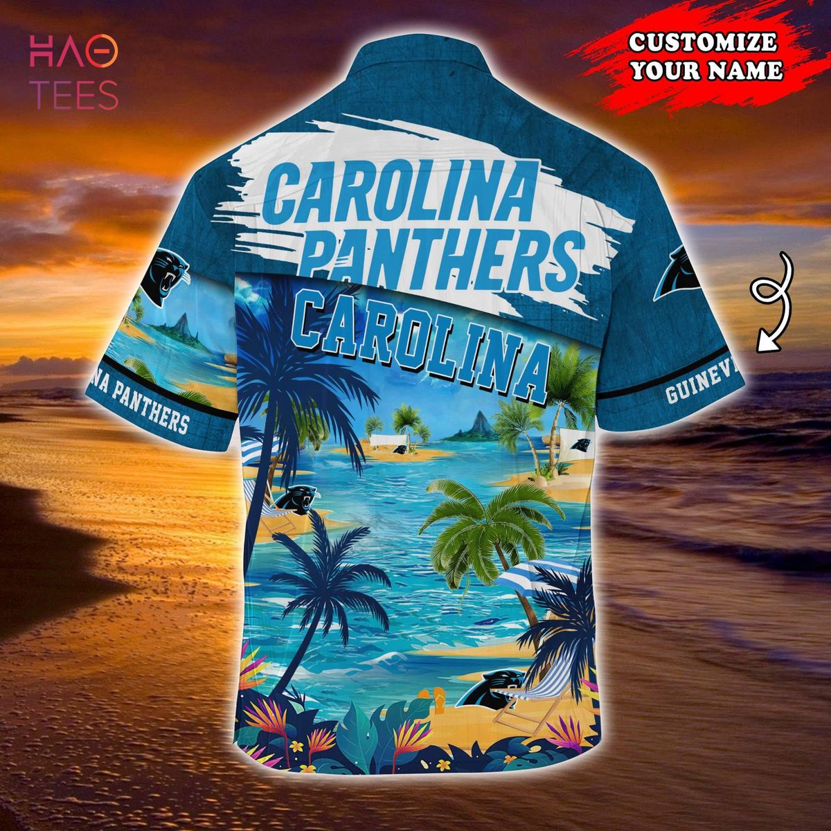 Carolina Panthers NFL Customized Summer Hawaiian Shirt