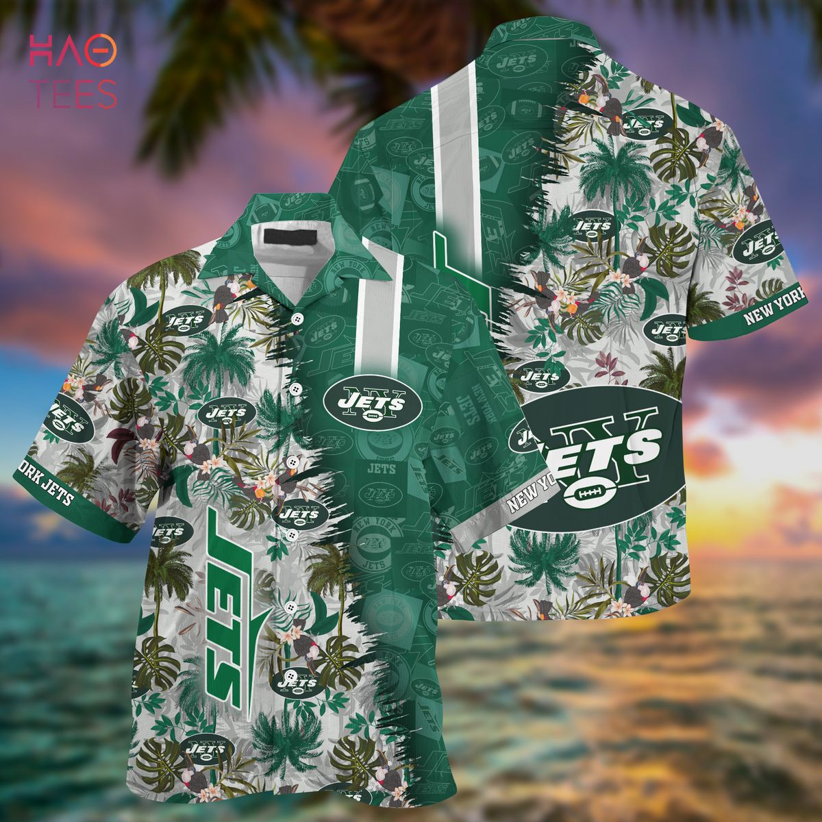 HOT New York Jets NFL Summer Hawaiian Shirt And Shorts