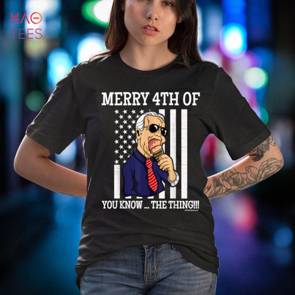 Funny Joe Biden Dazed Merry 4th Of You Know… The Thing Shirt