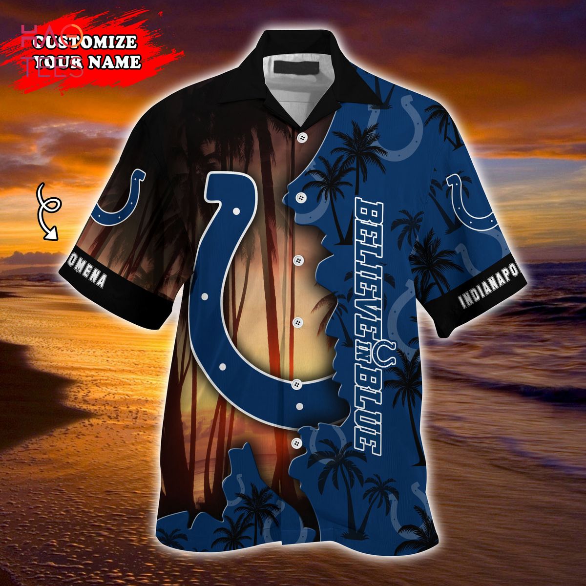 Indianapolis Colts NFL Customized Summer Hawaiian 3D Shirt