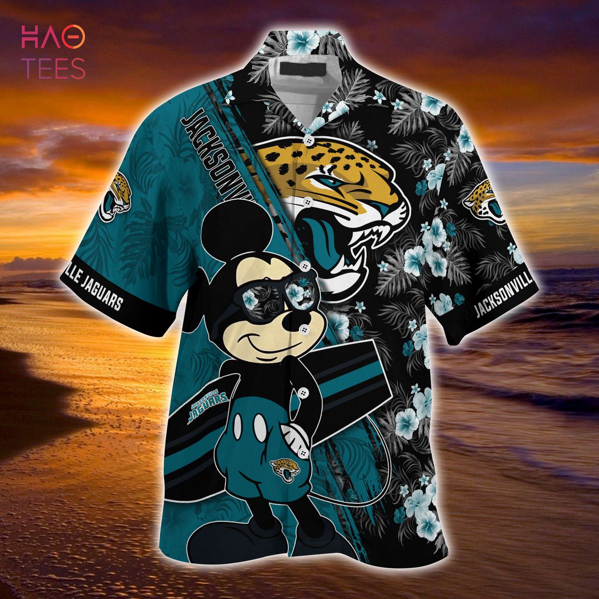 Jacksonville Jaguars Mickey Mouse Hawaiian Shirt, NFL Hawaiian Shirt