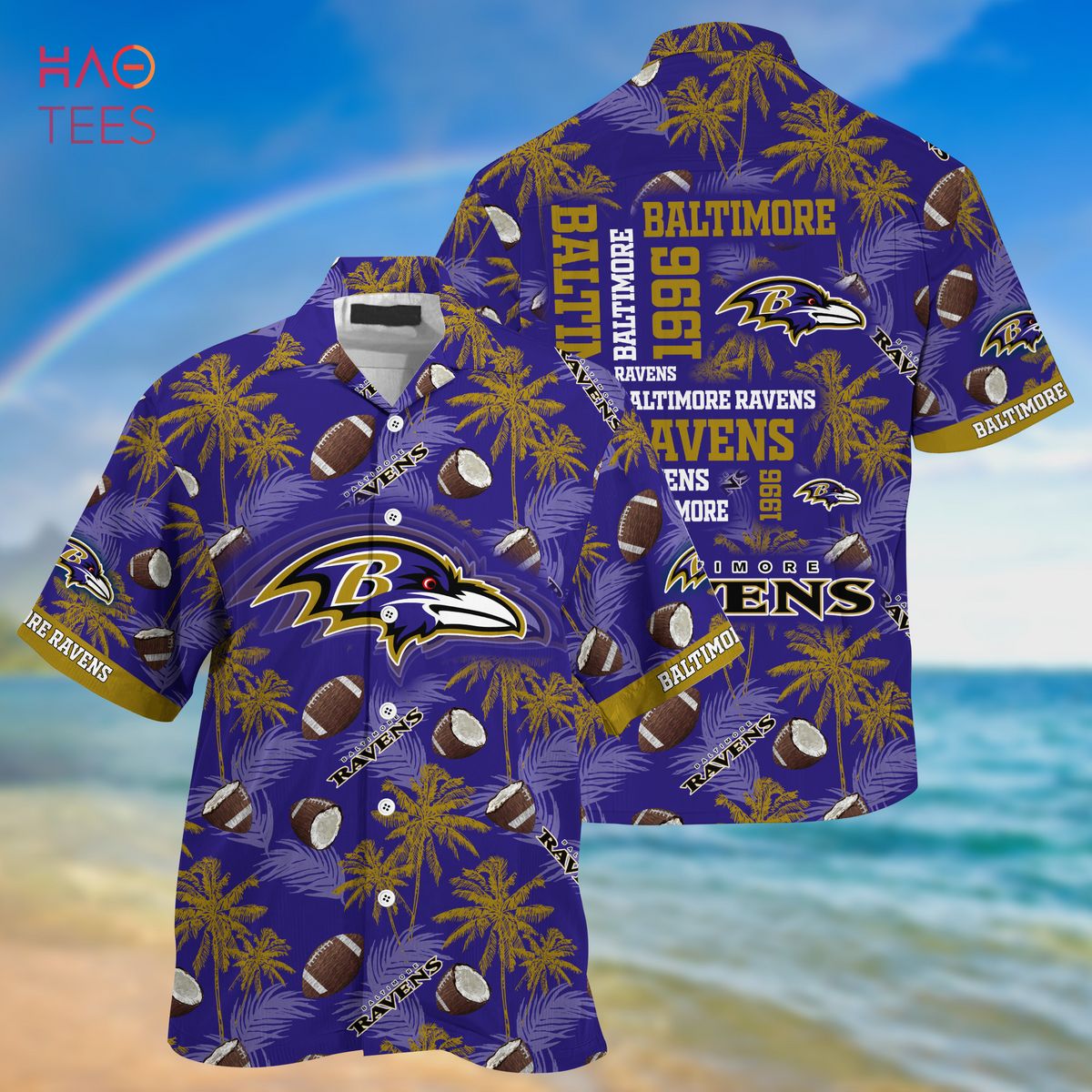 TREND NEW Baltimore Ravens NFL Hawaiian 3D Shirt