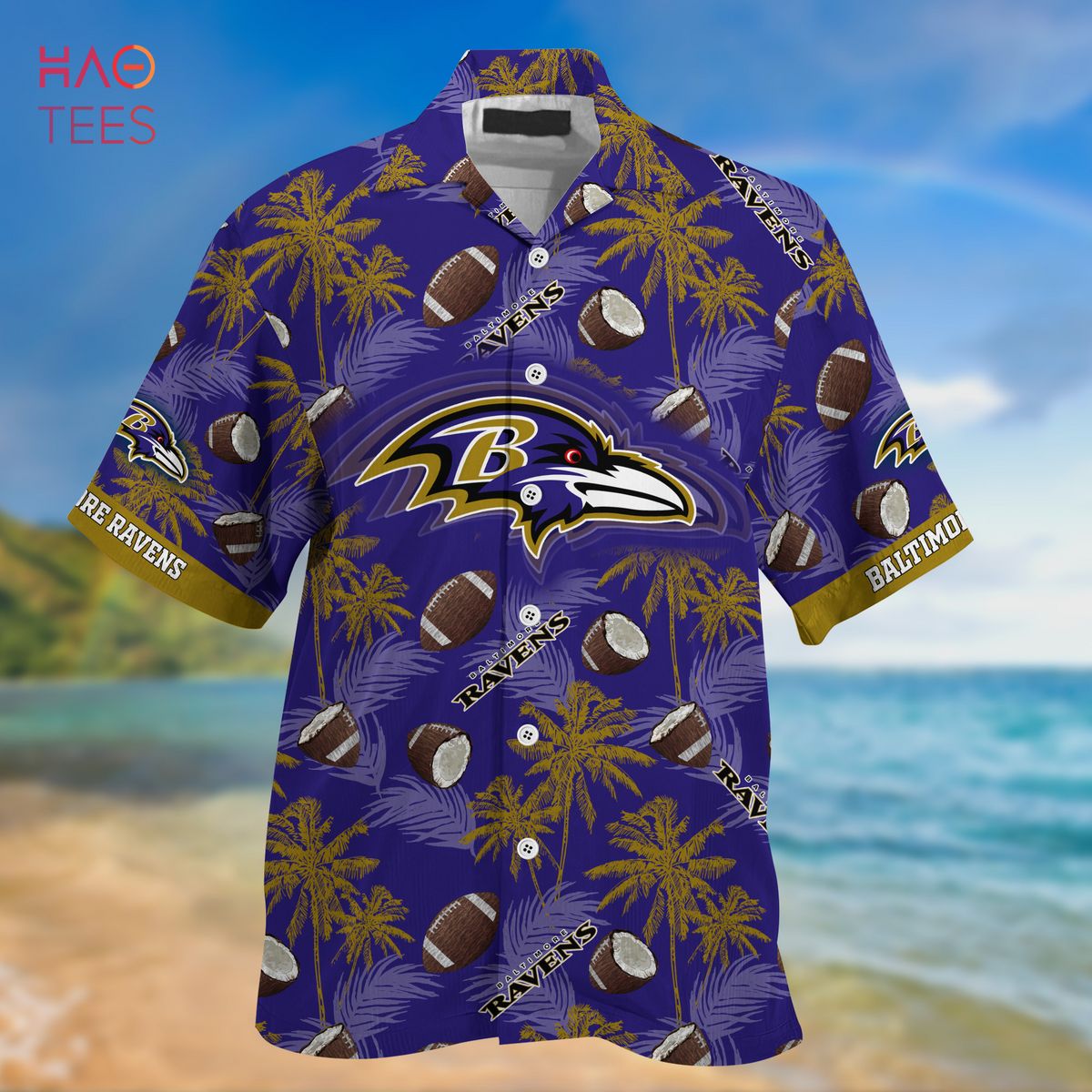 TREND NEW Baltimore Ravens NFL Hawaiian 3D Shirt