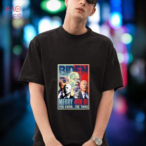 NEW Womens Retro Merry 4th Of You Know The Thing Anti Biden 4th Of July Shirt